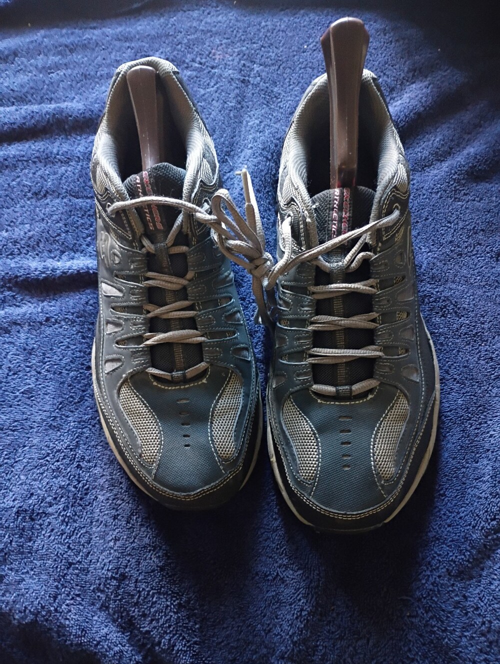 Skechers Men's Athletic Shoes in Gray and Blue